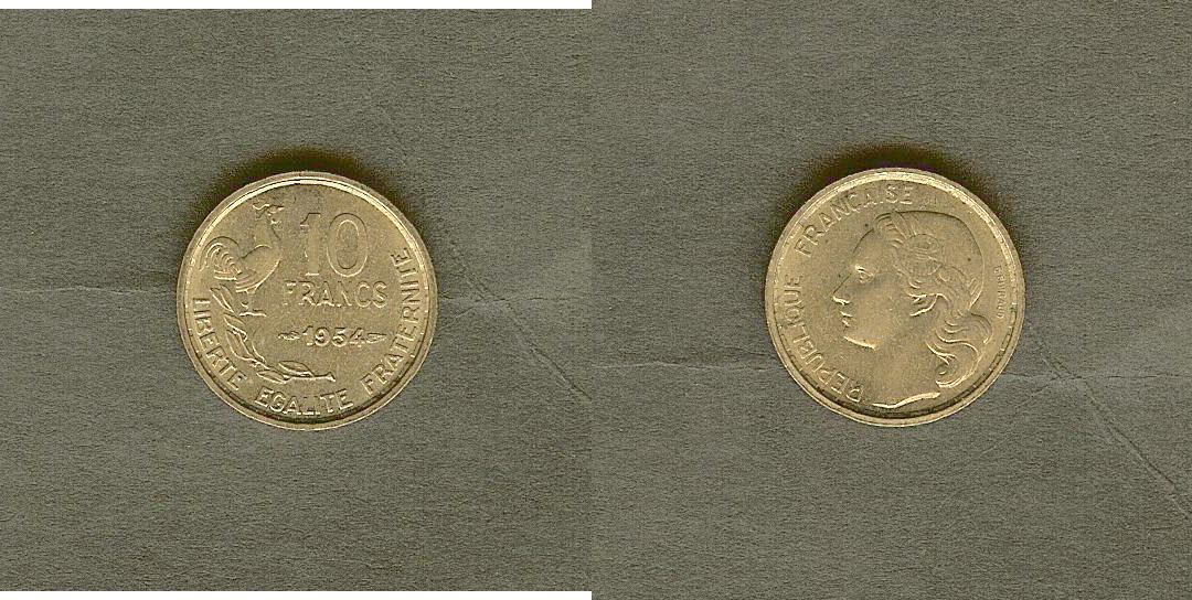 10 francs Guiraud 1954 SPL